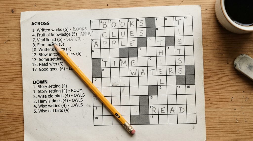 mini crossword no-spoiler hints illustration for Mini Crossword Hint